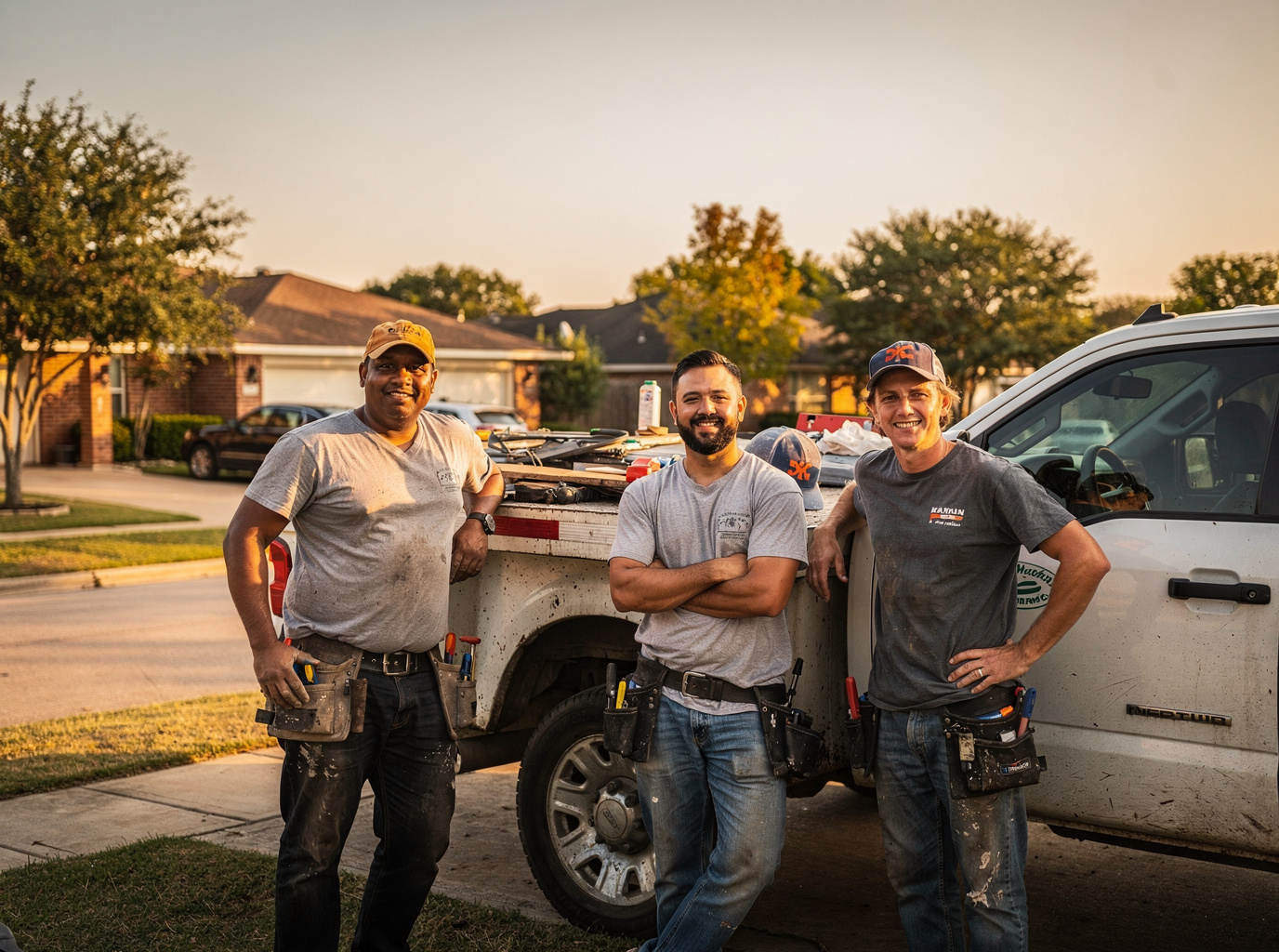 The Quick Roofing Houston team at work in houston